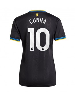 Zenske Futbalové oblečenie Manchester United Matheus Cunha #10 2025-26 Krátky Rukáv - Tretina